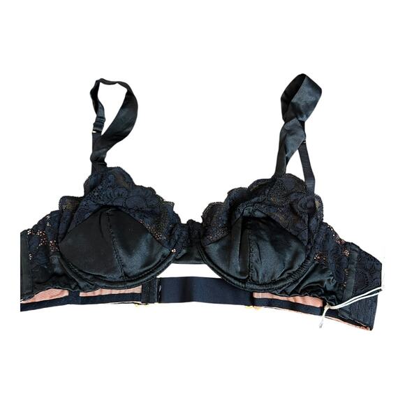 We are HAH Free People NWT After Hours Bra Noir Black 30-38 C Coquette Sexy - Picture 8 of 9